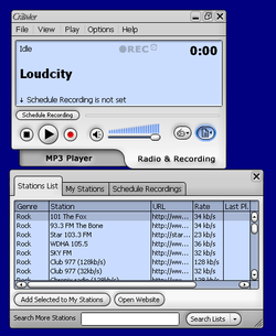Crawler Radio & MP3 Player screen1