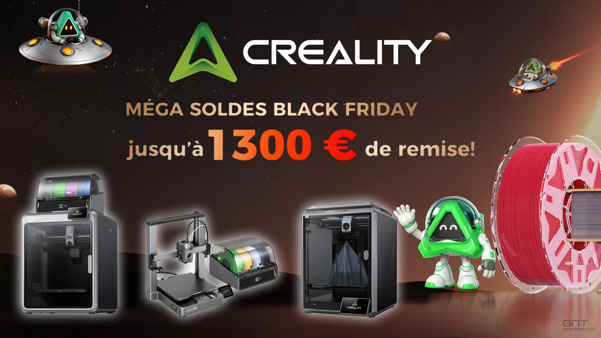 Creality Promotions Imprimantes 3D Black Friday 2025