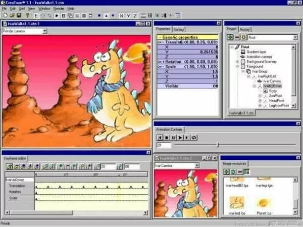 CreaToon : créer des animations en deux dimensions