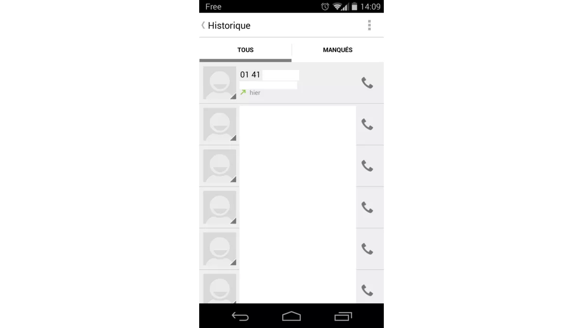 comment enregistrer un numéro de téléphone
