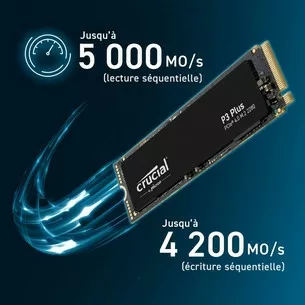 Chez , le SSD Crucial P3 1 To est à moins de 50 € !