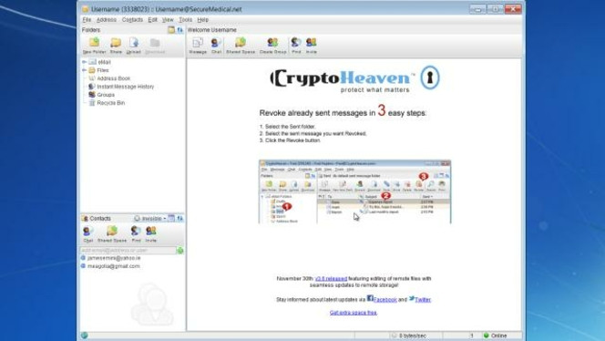 CryptoHeaven screen1