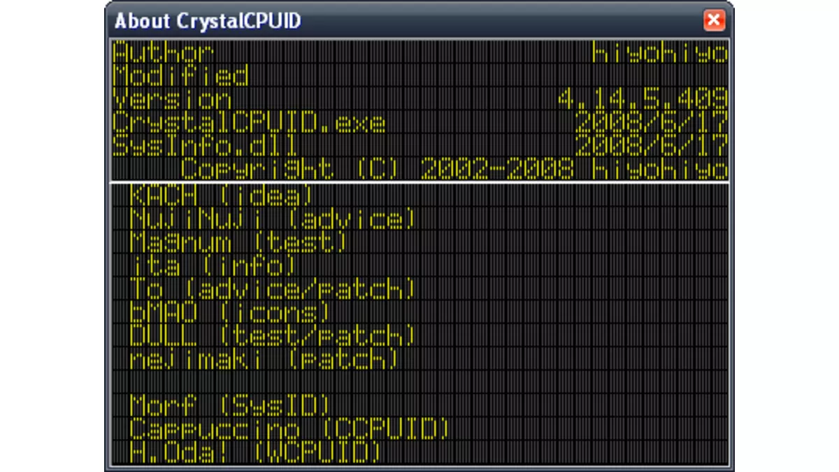 CrystalCPUID : diagnostiquer son processeur