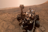 Curiosity capture un coucher de soleil sur Mars