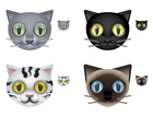Cute as a Button : des icônes en forme de tête de chat