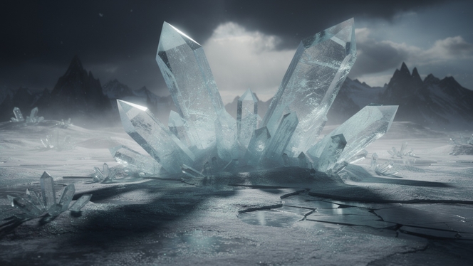 cyanure hydrog&egrave;ne glace illustation IA