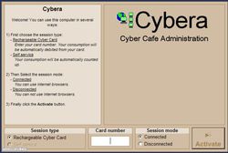 Cybera Client screen1