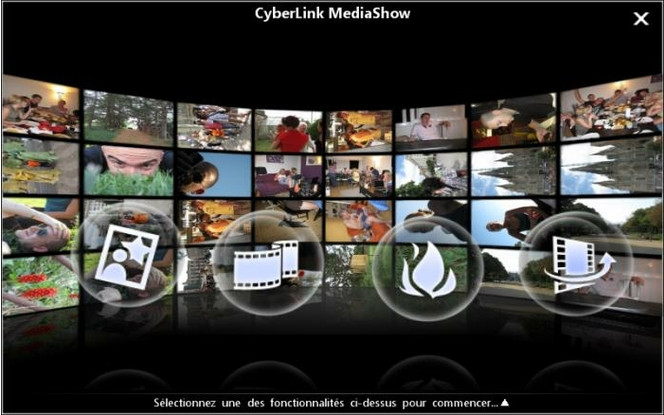 CyberLink MediaShow screen 1