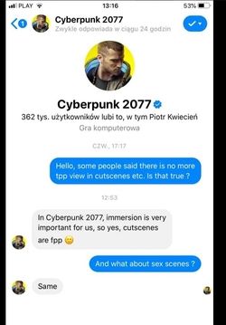 Cyberpunk 1ere personne