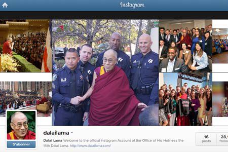 Dalaï lama instagram