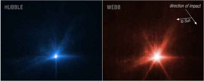 dart-impact-asteroide-hubble-james-webb