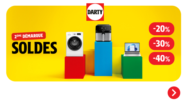 Darty soldes hiver 2e?me de?marque.