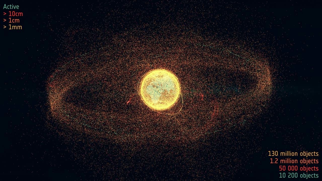 de?bris spatiaux autour de la Terre aou?t 2024 ESA.
