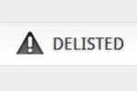 Delisted logo