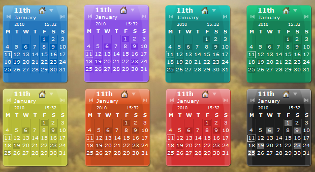 Desktop Calendar screen 2