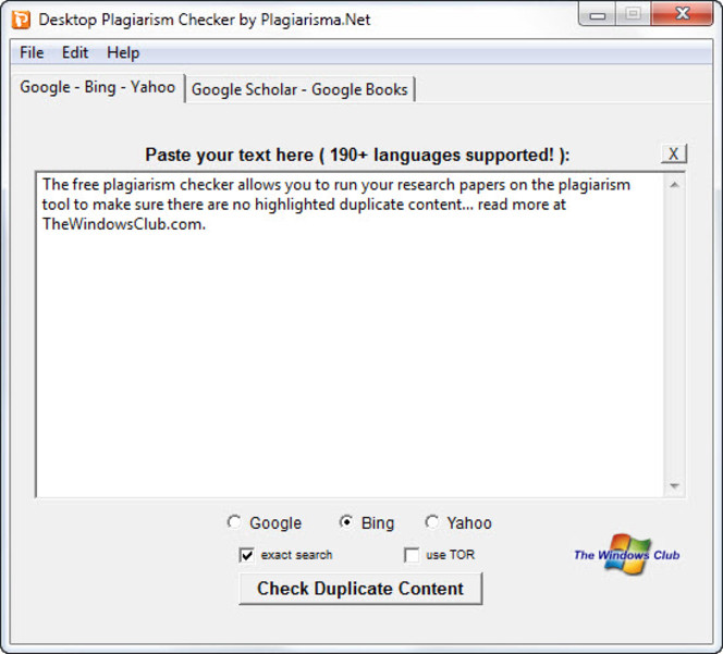 Desktop Plagiarism Checker screen2