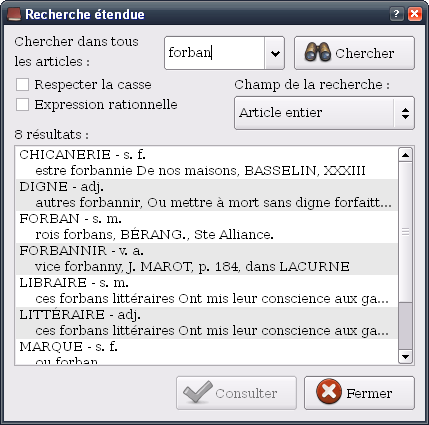 Dictionnaire Le LittrÃ© 2009 screen1