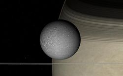Dione-Saturn from Cassini