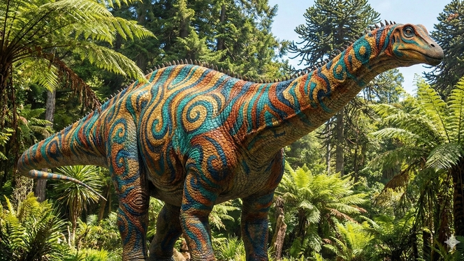 Diplodocus couleur peau
