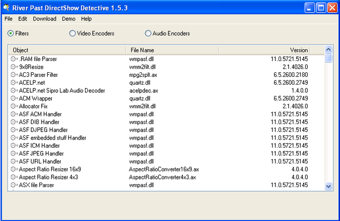 DirectShow Detective