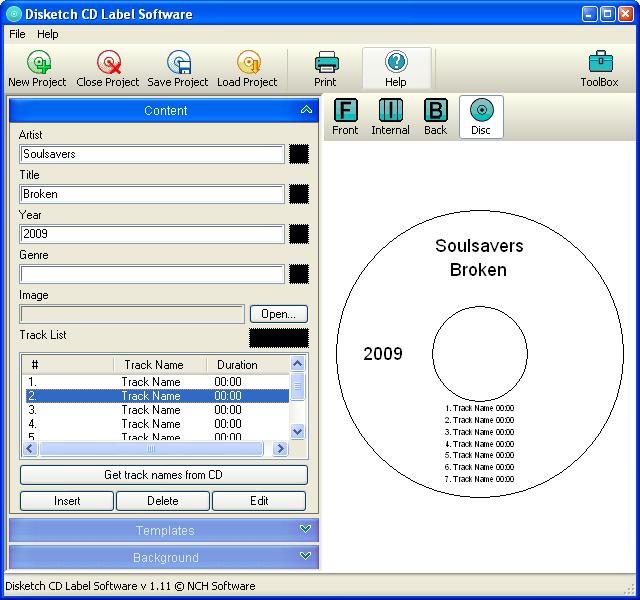 Disketch Disk Labeler screen2