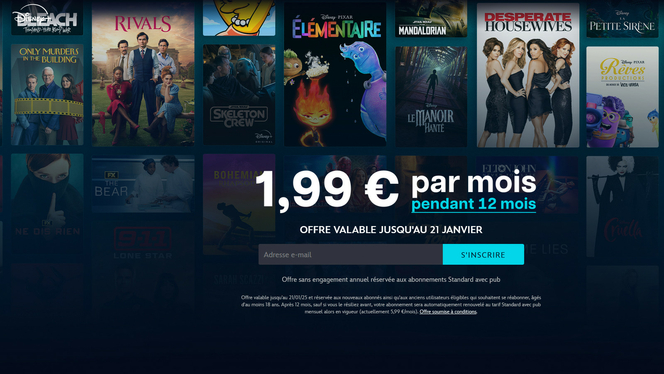 Disney+ à 1,99 € par mois pendant un an