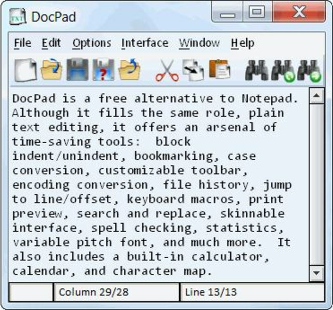 DocPad screen 2