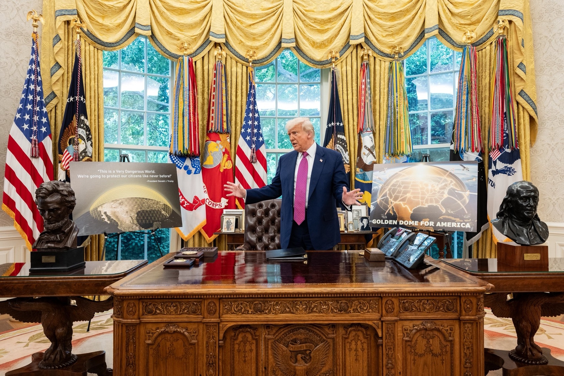 Donald Trump Golden Dome bouclier anti-missile