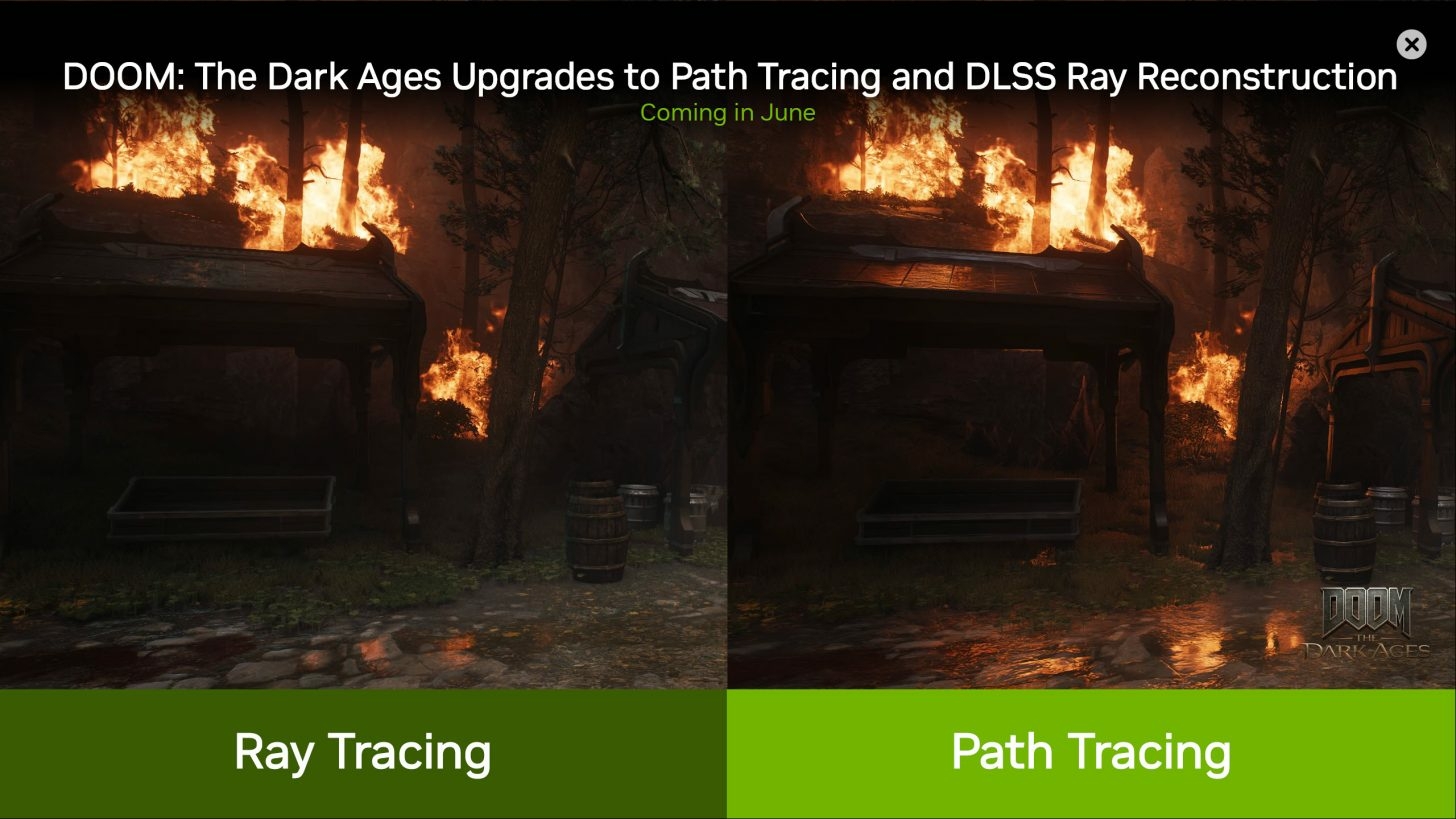 DOOM The Dark Ages Nvidia Path Tracing