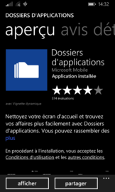 Créer des dossiers d’applications sous Windows Phone