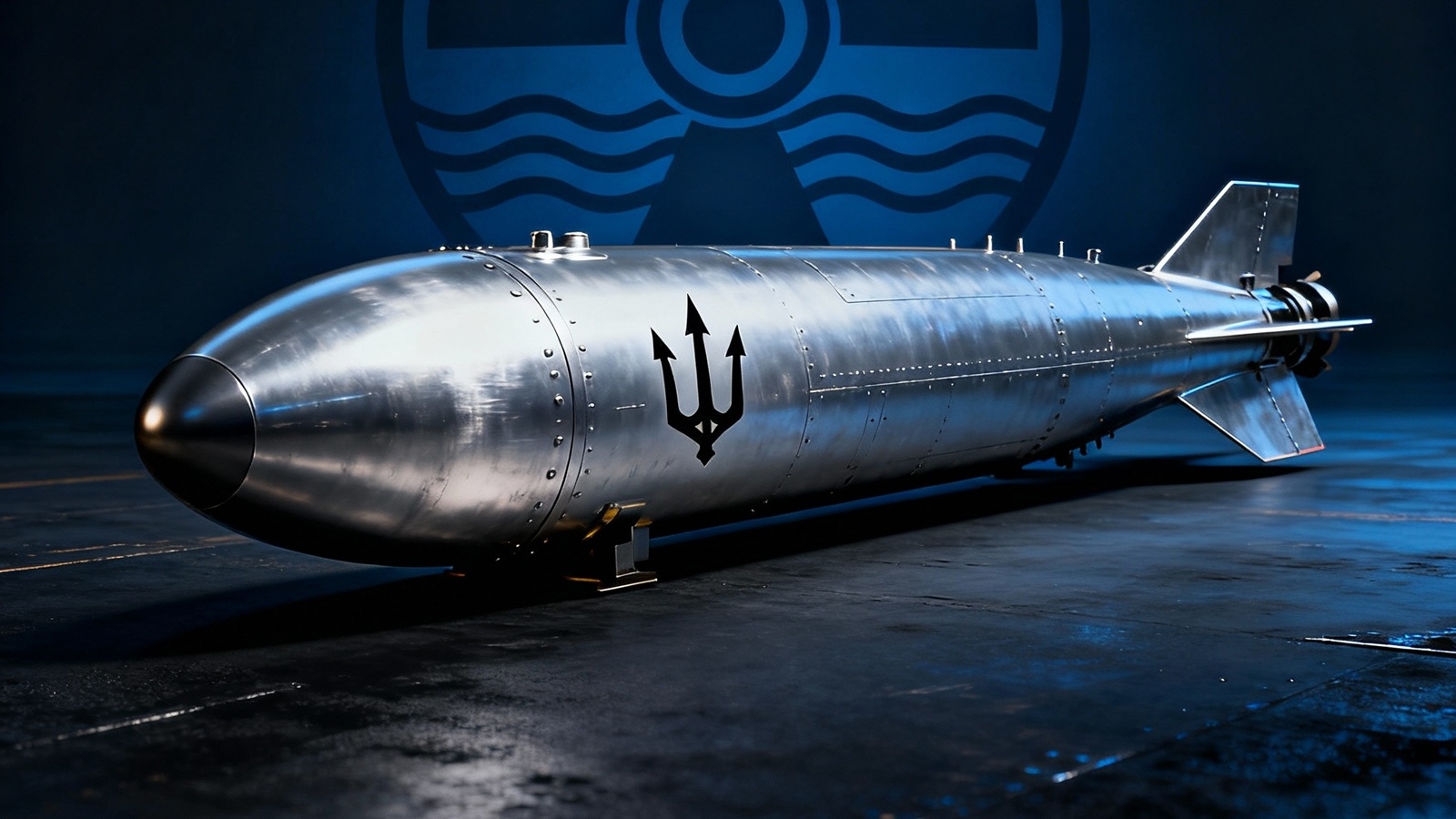 drone torpille nucleaire Poseidon illustration IA