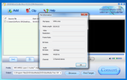 DVDVideoMedia Free MP3 WMA Converter screen2