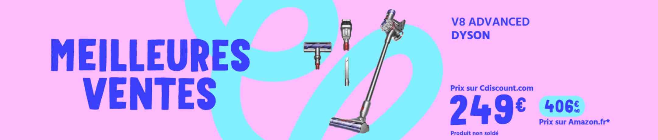 Dyson V8 Advanced - meilleures ventes soldes Cdiscount
