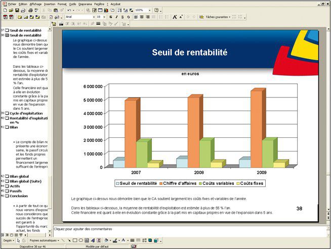 EBP Business Plan PME Classic 2012 screen 1
