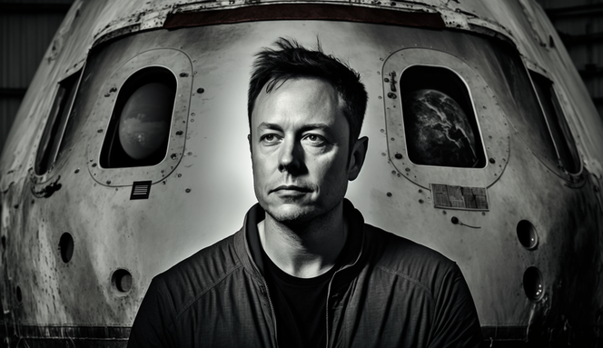 Elon Musk portrait