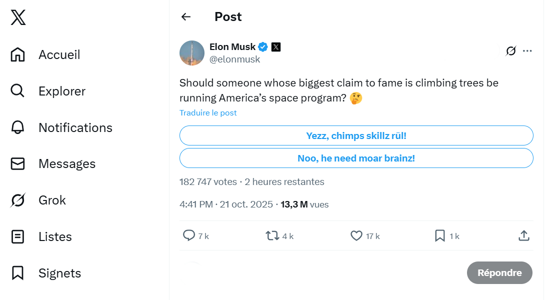 elon-musk-sondage-x-invective-sean-duffy