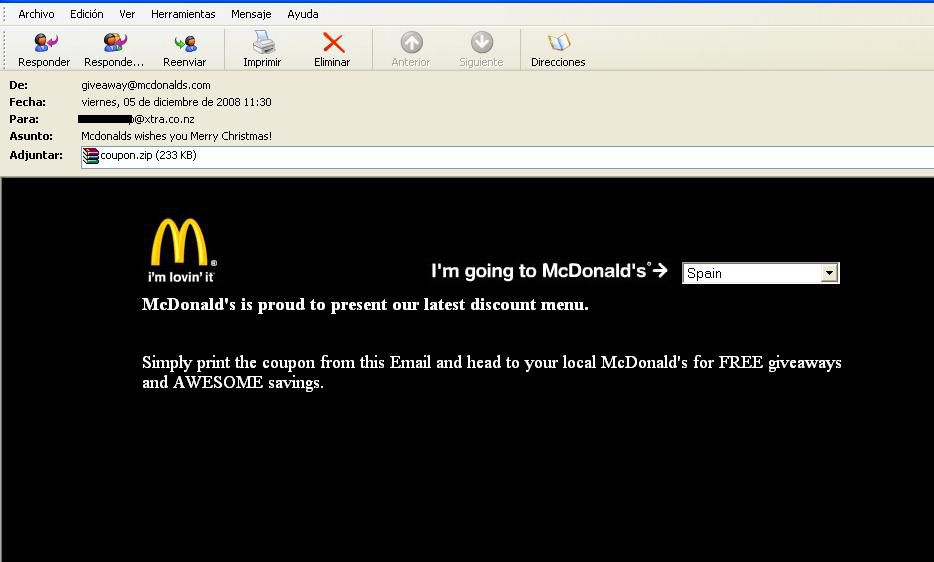 Email McDonalds