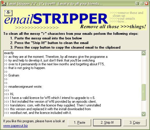 EmailStripper screen1