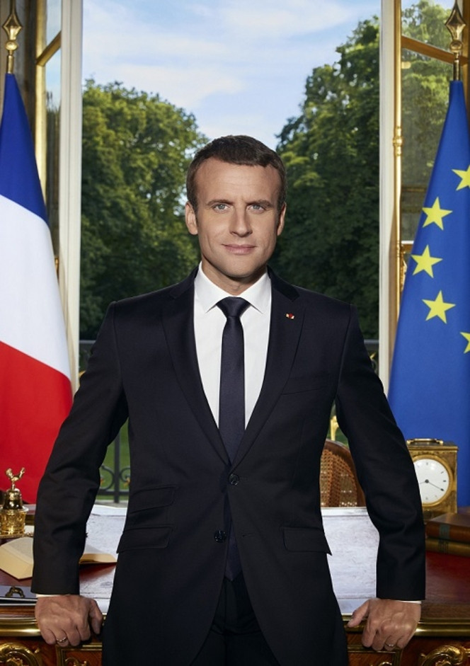 Emmanuel Macron portrait