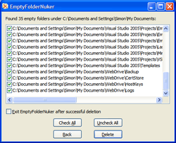 Empty Folder Nuker screen2