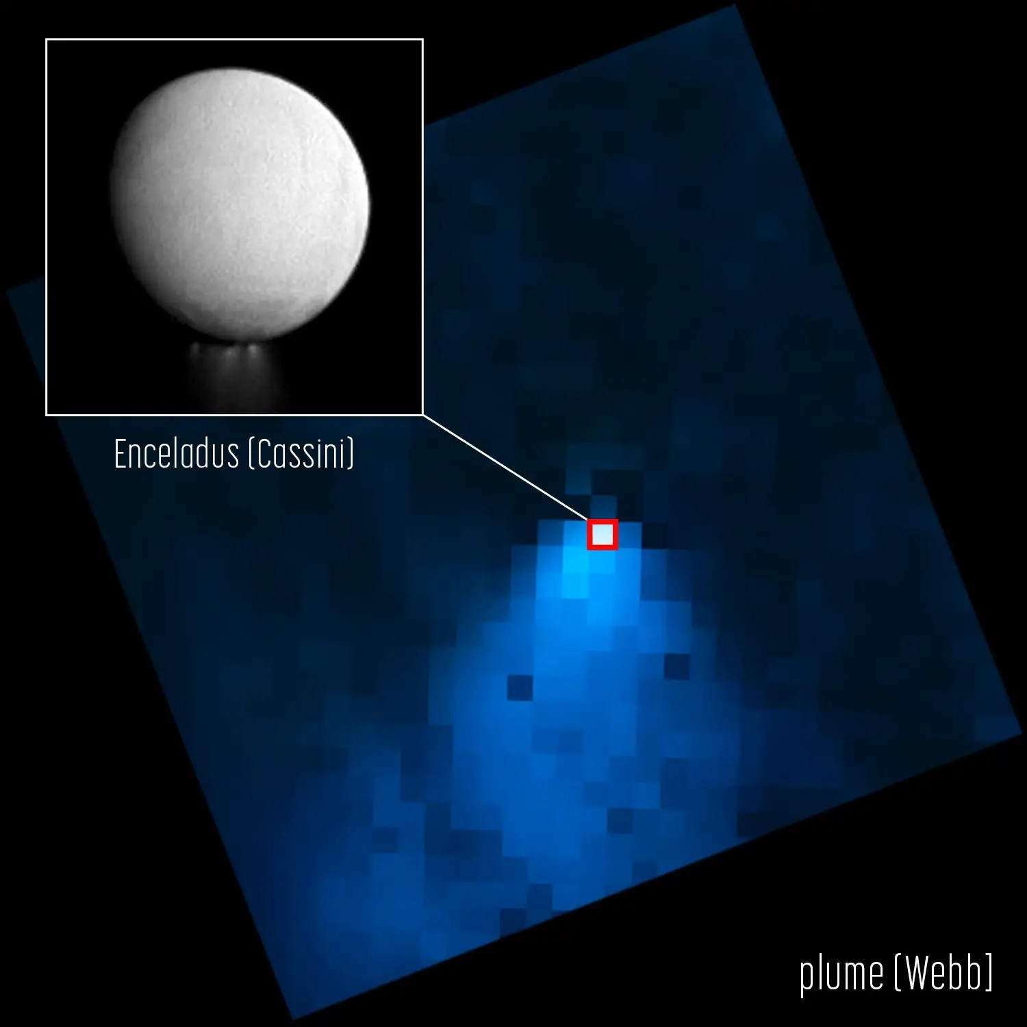 Enceladus geyser plume steam water