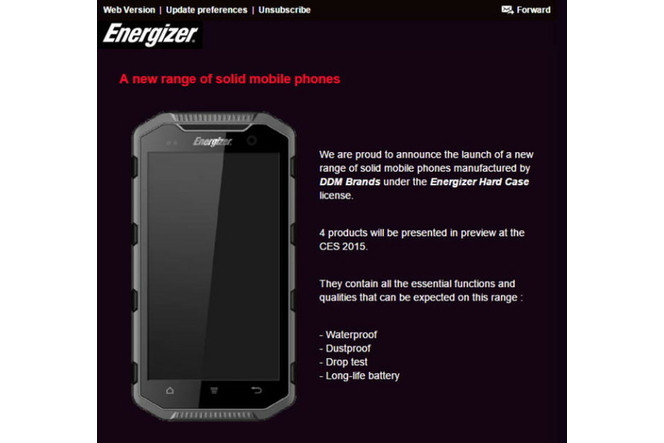 Energizer smartphones