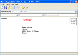 Enveloppes Editor screen2