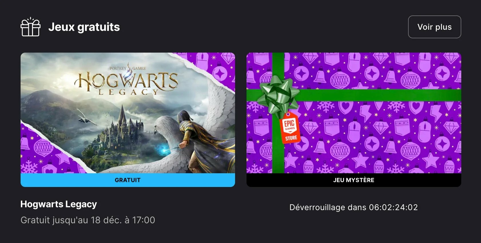 Epic Games jeu gratuit