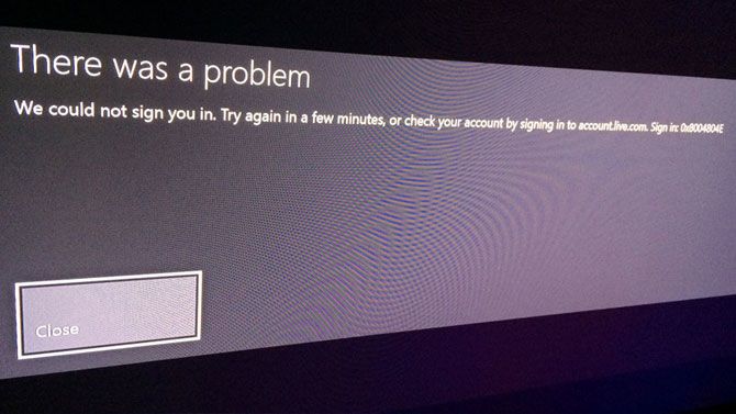 Erreur connexion Xbox Live
