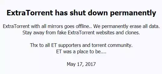 ExtraTorrent-fermeture