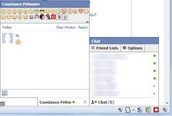 Facebook Chat Emoticons Bar screen2