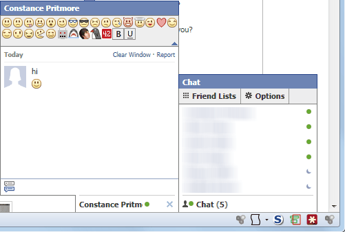 Facebook Chat Emoticons Bar screen2