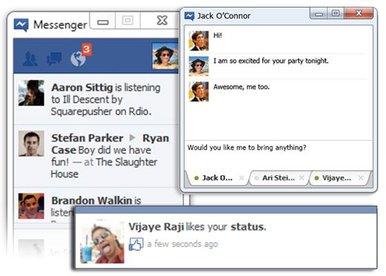 Facebook Messenger screen1