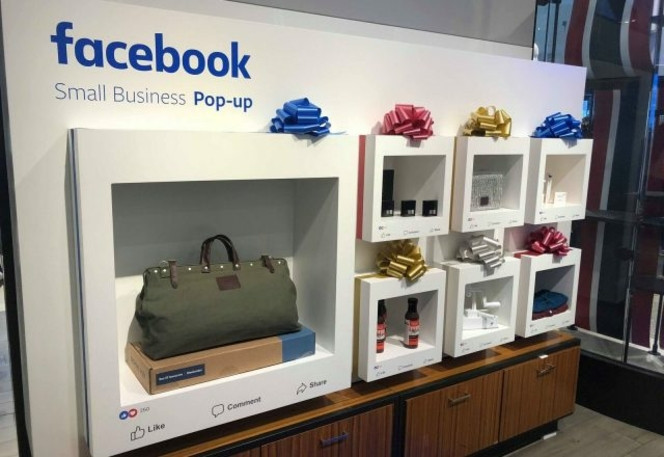 Facebook popup store.